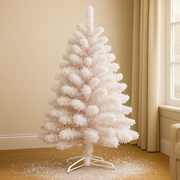 Coral Tree Pink Snowy Christmas Tree with Metal Stand – 150 cm
