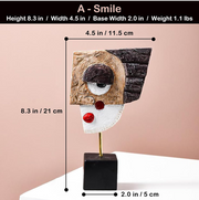 The Smile Resin Face Table Decor