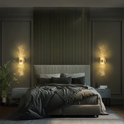 Led Acrylic Modern Golden Metal Wall Light