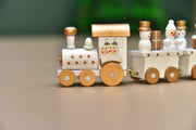 wooden Christmas train for decoration