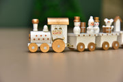wooden Christmas train for decoration