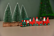 wooden Christmas train for decoration