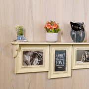 wooden shelf set of 3 photo frame