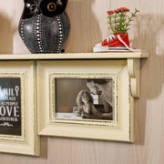 wooden shelf set of 3 photo frame