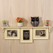 wooden shelf set of 3 photo frame