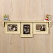 wooden shelf set of 3 photo frame