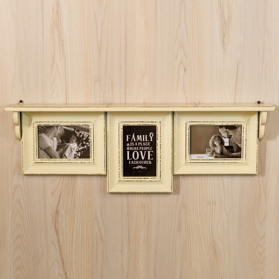 wooden shelf set of 3 photo frame