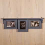 wooden shelf set of 3 photoframe