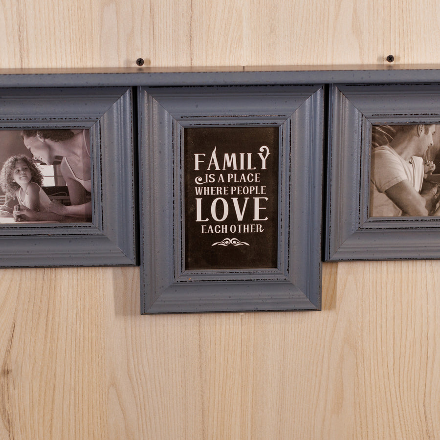 wooden shelf set of 3 photoframe