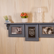 wooden shelf set of 3 photoframe