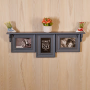 wooden shelf set of 3 photoframe