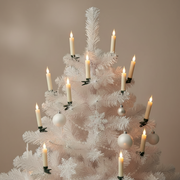 LED Clip-On Christmas Tree Candle Set – 12 Flameless Candles with Remote & Timer