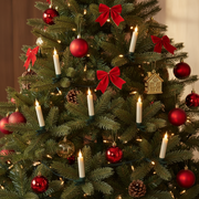 LED Clip-On Christmas Tree Candle Set – 12 Flameless Candles with Remote & Timer