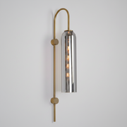 Designer Sunset Glass Wall Light-Amber