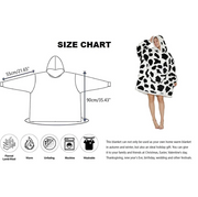 Leopard Print Oversized Blanket Hoodie