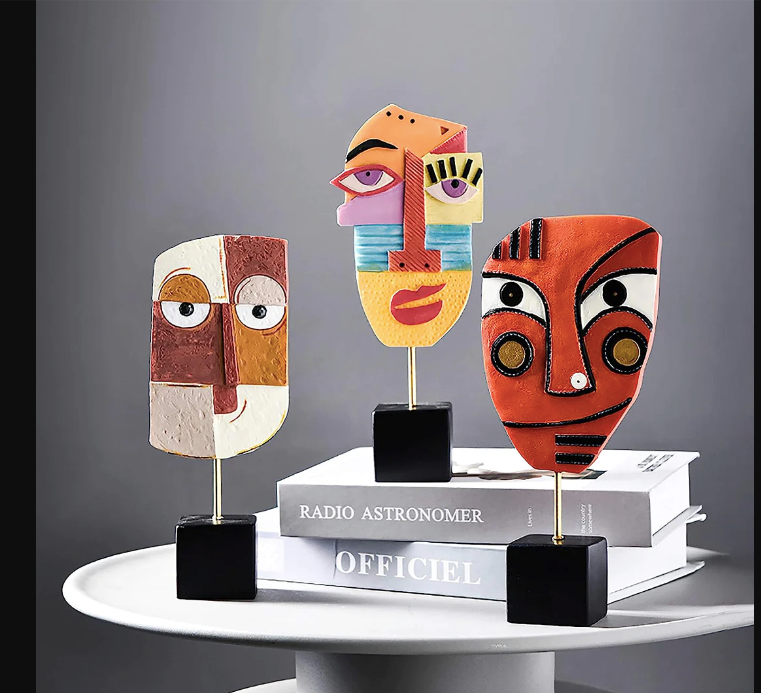 The Smile Resin Face Table Decor