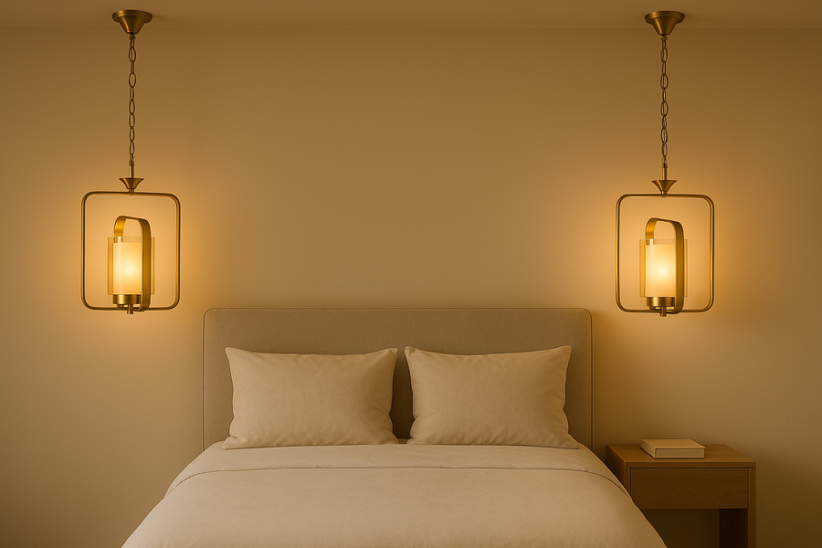 Square Metal Pendant Light
