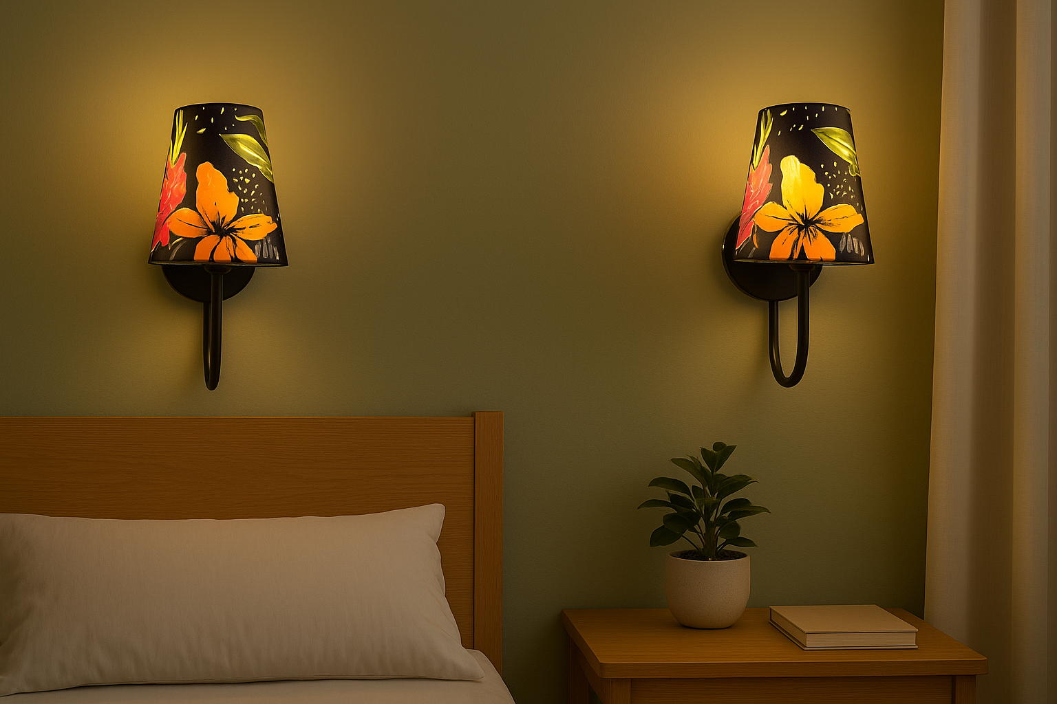 The Stamp Lamp Shade Wall Lights
