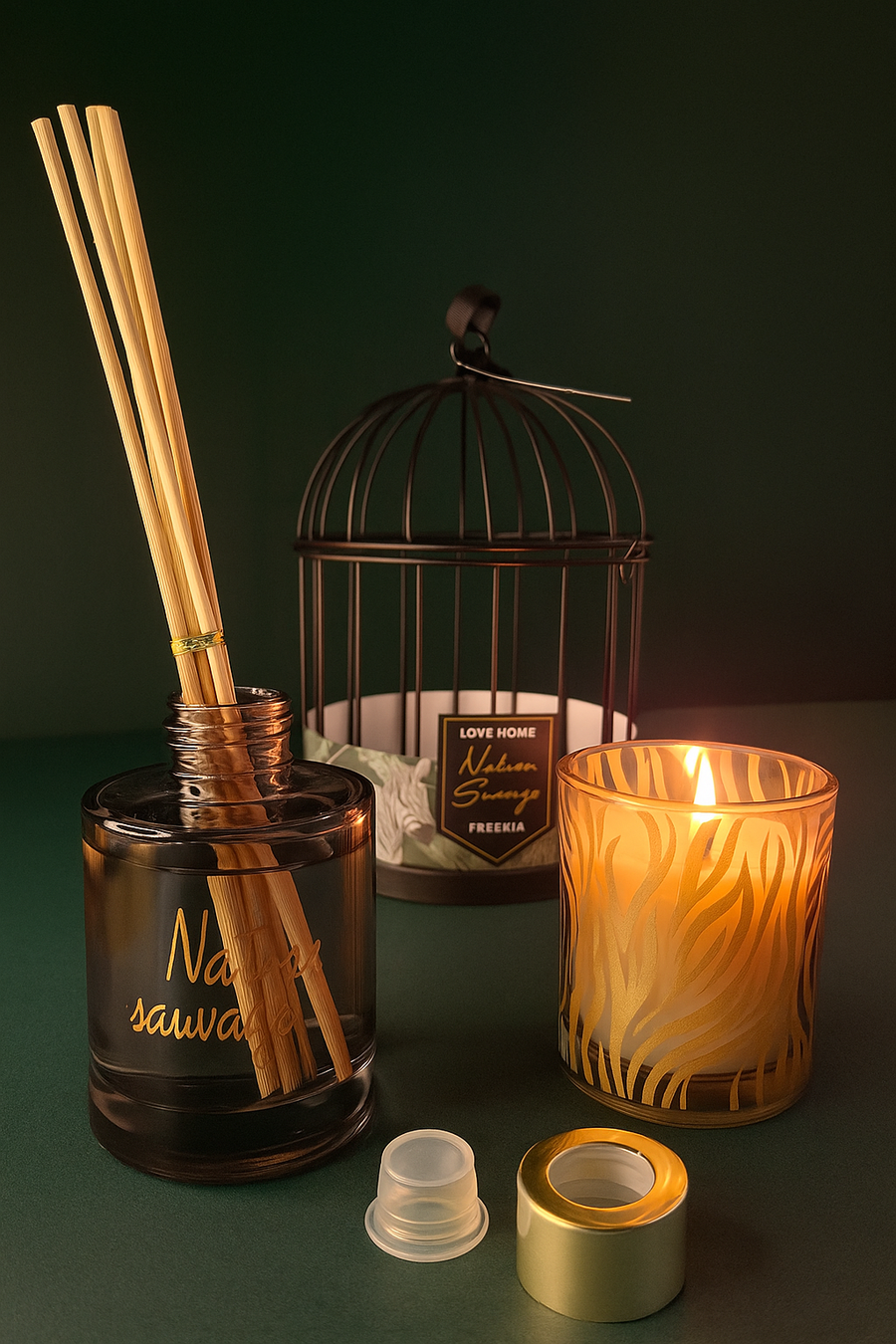 Coral Tree Premium Fragrance Gift Set – Nature Sauvage Freesia Edition "Black"