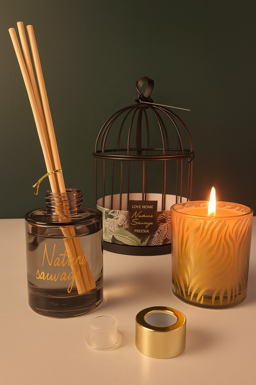 Coral Tree Premium Fragrance Gift Set – Nature Sauvage Freesia Edition "Black"