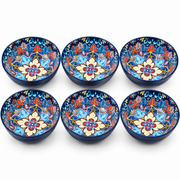 Coral Tree Multicolour Floral Ceramic Serving Bowls with Decorative Gift Box – Set of 6