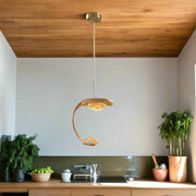 Modern Led Metal Antique Gold Hanging Pendant Ceiling Light - Warm White