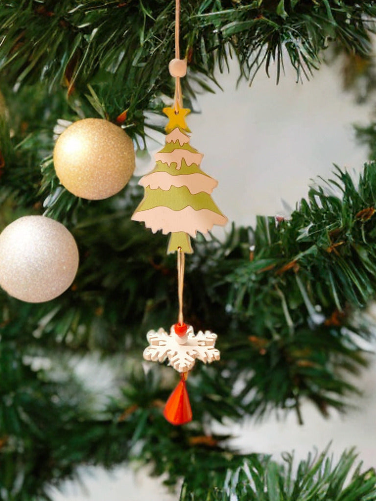 Christmas Tree Hanging- set of 4