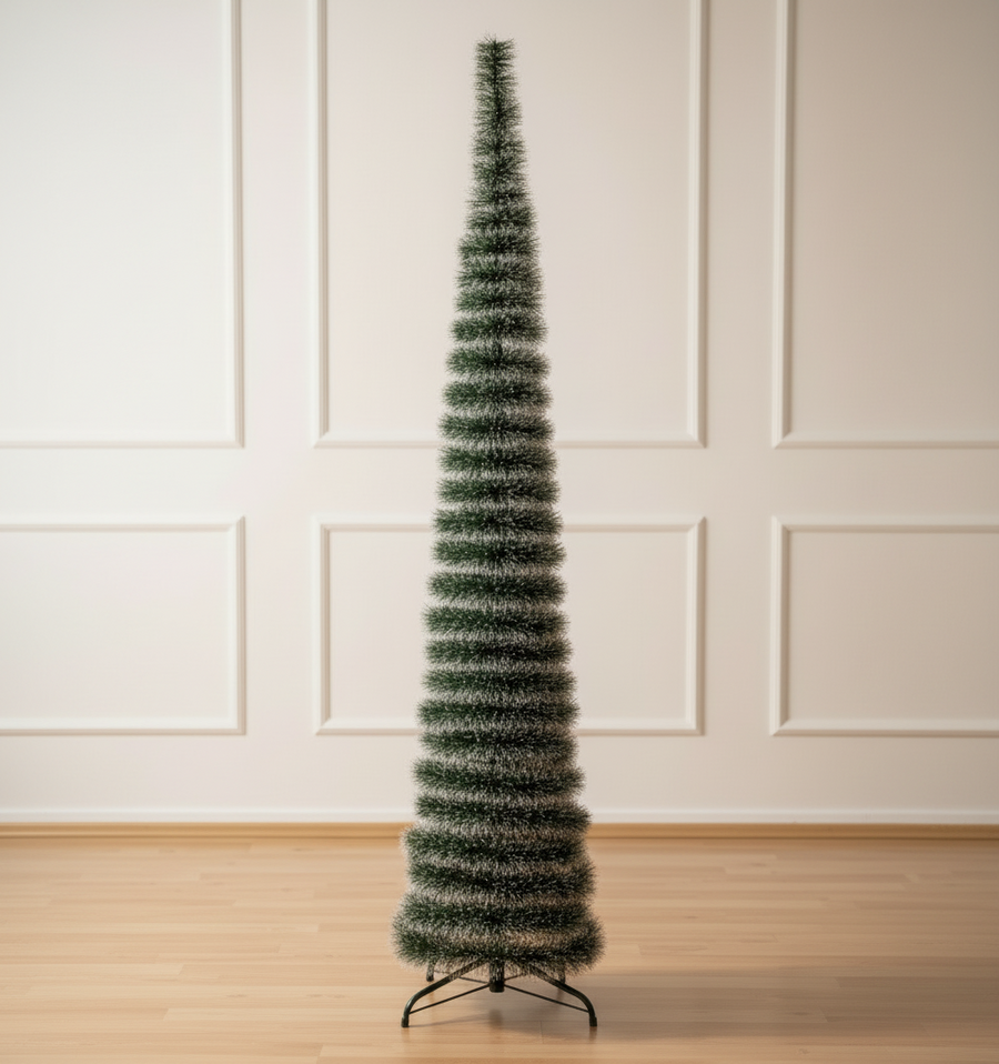 Pop Up Christmas Tree 5 Feet -Green tree With snow Effect