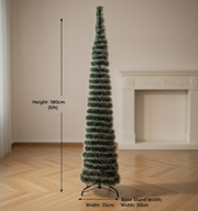 Pop Up Christmas Tree 5 Feet -Green tree With snow Effect