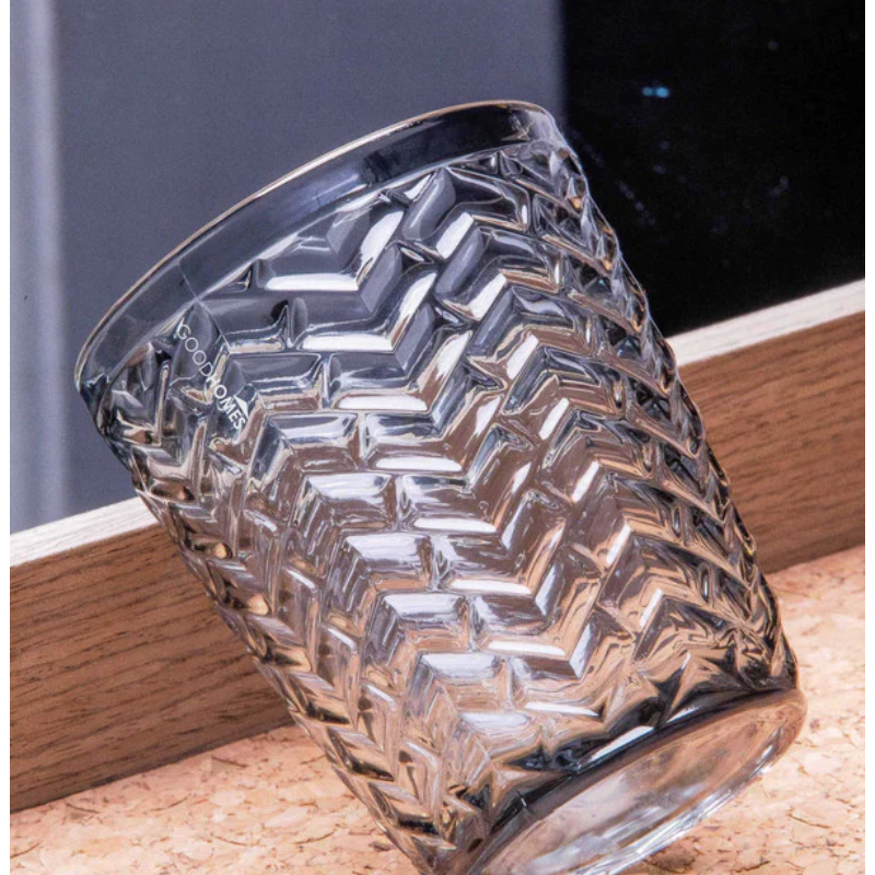Chevron Style Glass (Set of 6)