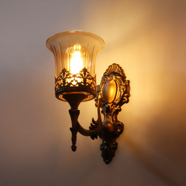 Antique Brass Finish Wall Light