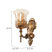 Antique Brass Finish Wall Light