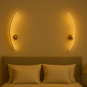 Coral Tree Modern Curved LED Wall Light – Left & Right Pair (Set of 2)