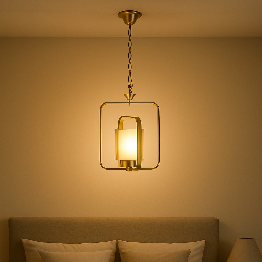 Square Metal Pendant Light