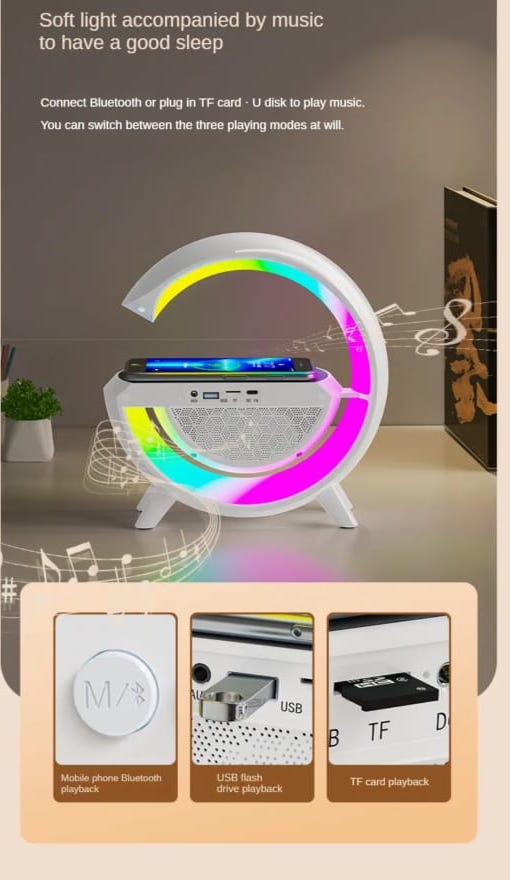 Smart Wireless Charger Atmosphere Lamp