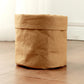 kraft paper planter for indoor use.