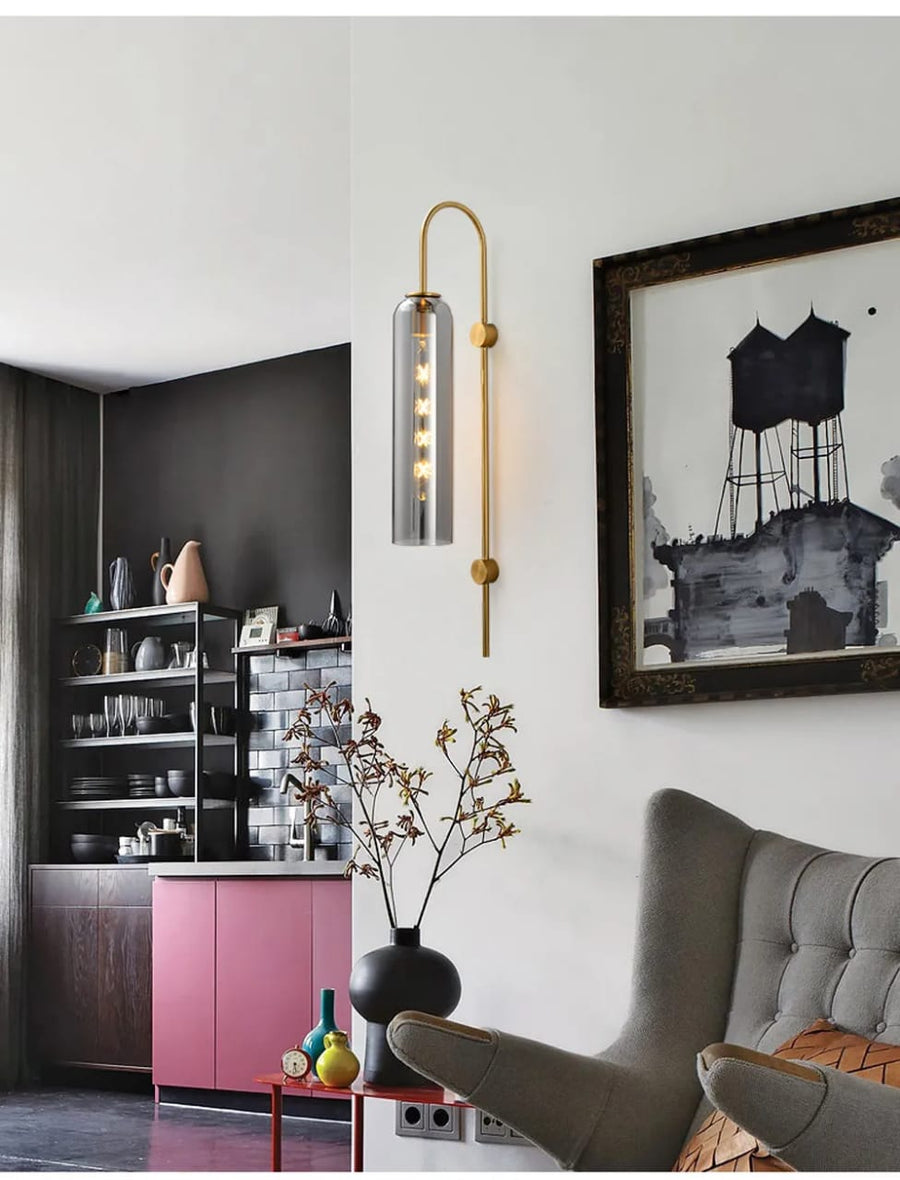 Designer Sunset Glass Wall Light-
