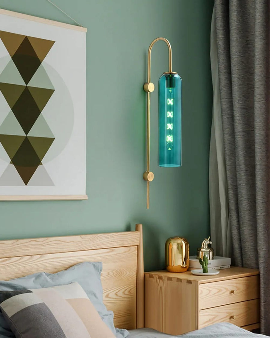Designer Sunset Glass Wall Light-