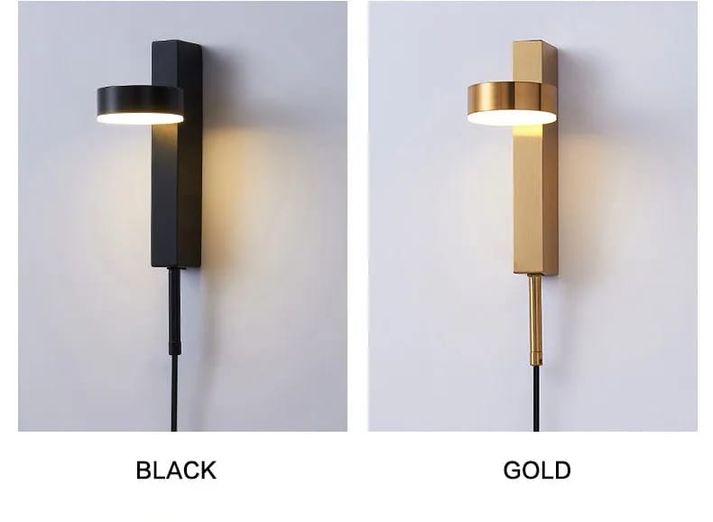 Rotating Dimming Switch Metal Wall Light