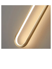 Nordic Minimalist Golden Oval Wall Light- 60 CM