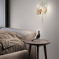 Swan Rose Gold Design Indoor Wall Lights