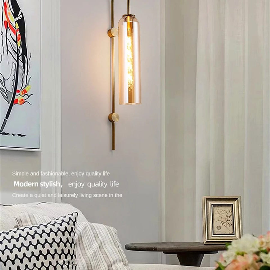 Designer Sunset Glass Wall Light-