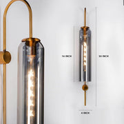 Designer Sunset Glass Wall Light-