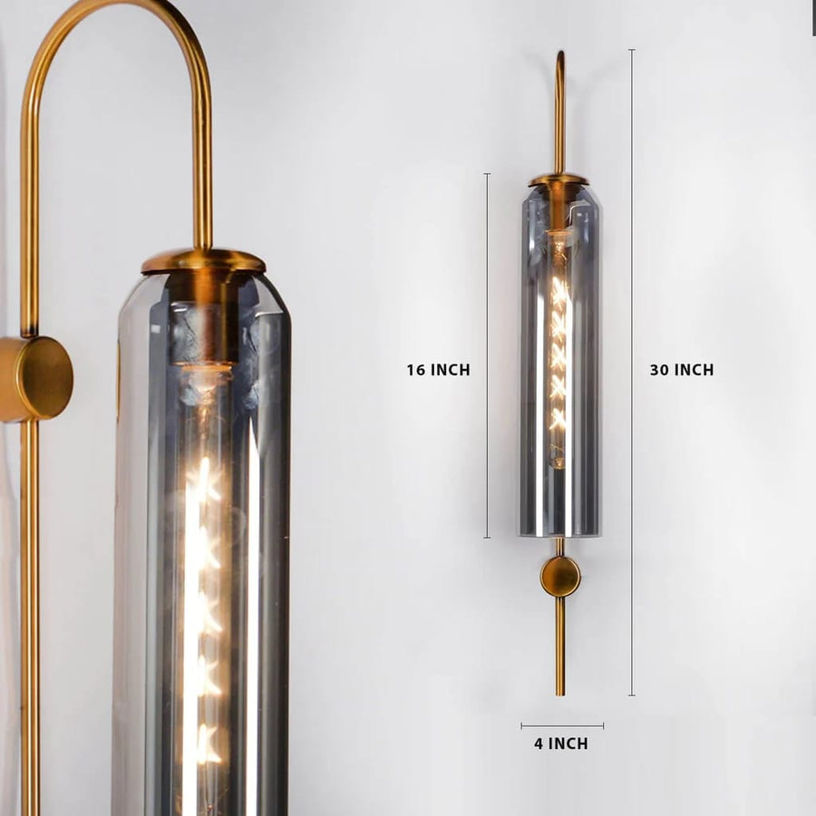 Designer Sunset Glass Wall Light-