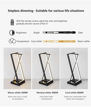 Geomatry style metal table lamp