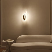 Crystal Leaf 3-Color LED Wall Light | Champagne Gold Designer Sconce | Warm, Neutral & Cool White Modes