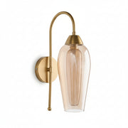 Modern Gold Glass Wall Light | G9 Decorative Wall Sconce | Coral Tree