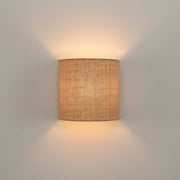 Modern Fabric Wall Light | Ambient Designer Wall Lamp | E14 Holder | Beige Shade