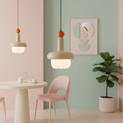 Modern Pastel Pendant Light | Designer Hanging Lamp | Adjustable Ceiling Light