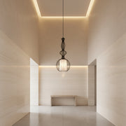 Designer Cage Pendant Light | Metal Frame Hanging Lamp | Adjustable Height Ceiling Light